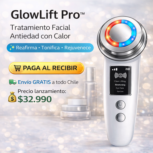 ✨ Masajeador Facial Reafirmante con Calor GlowLift Pro – Piel más firme y luminosa desde la primera sesión