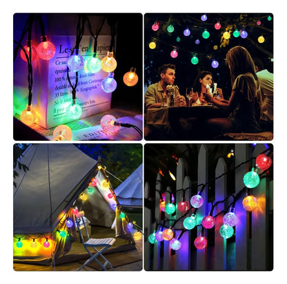 LUCES GOTAS DE AGUA SOLAR- 5mts 20 led