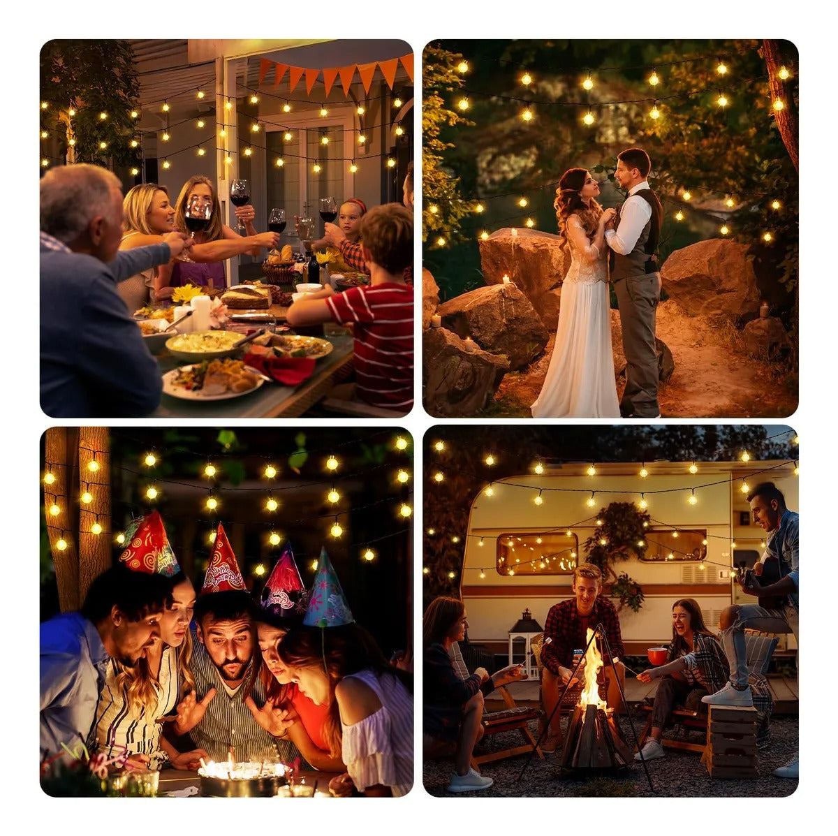 LUCES GOTAS DE AGUA SOLAR- 5mts 20 led