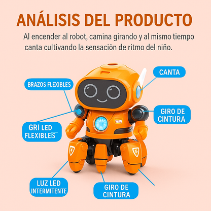 Robot Mascota Musical Bailarín