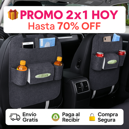 Organizador Para Auto Asiento 2x1