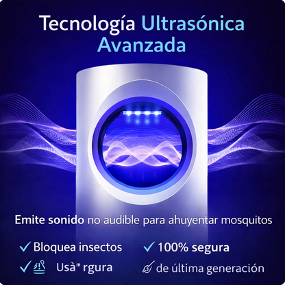 🦟 Lámpara Atrapa Mosquitos USB (Luz UV + Succión Silenciosa)