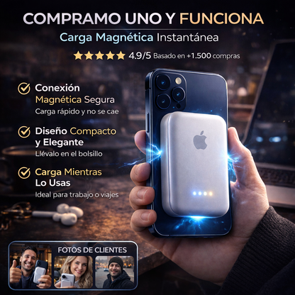 🔋 Battery Pack MagSafe 10000 mAh - Carga sin cables en segundos