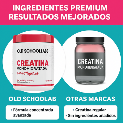 Old School Labs Creatina Monohidratada Mujeres