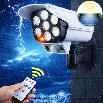 FOCO LED SOLAR TIPO CÁMARA + ENVÍO GRATIS