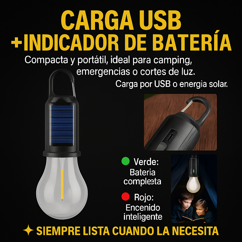 Ampolleta Solar "2x1 + 50% Off" ✅