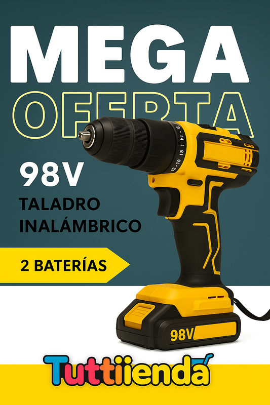 Taladro 98V de Impacto 🔧 Potencia Profesional, Precio Oferta