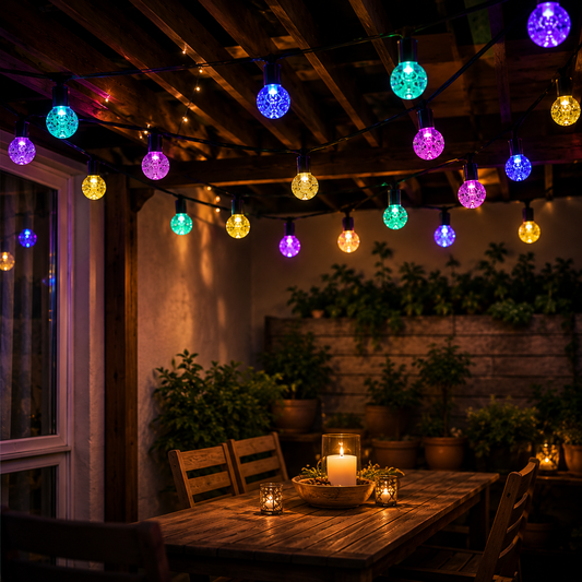 ✨ Guirnalda Solar LED 20 Luces Decorativas