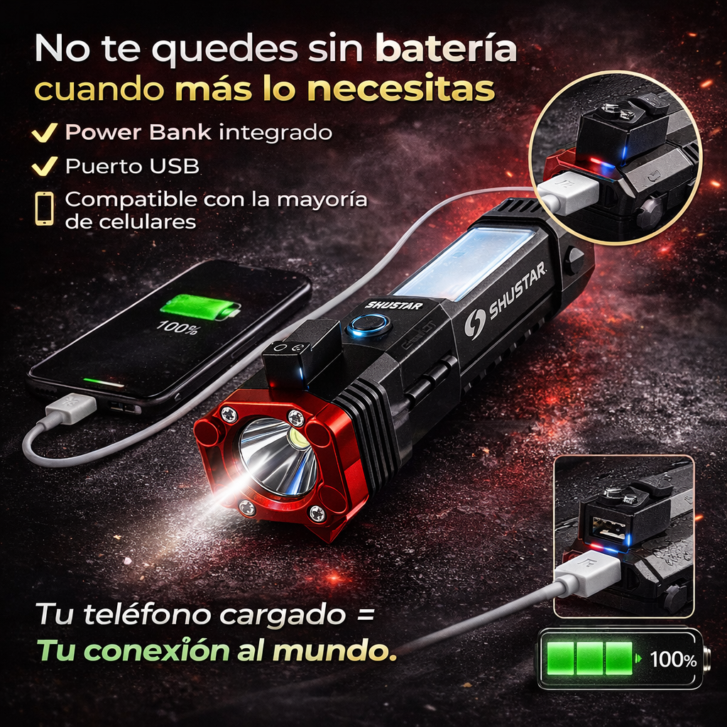 Linterna Táctica 5 en 1 + Envio gratis