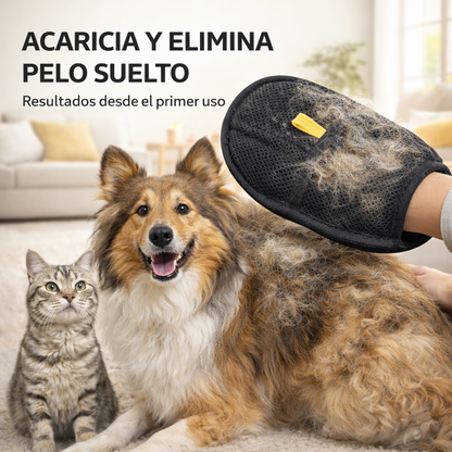 🥇 Guante Removedor de Pelo 2 x 1 - Acaricia y Limpia al Mismo Tiempo
