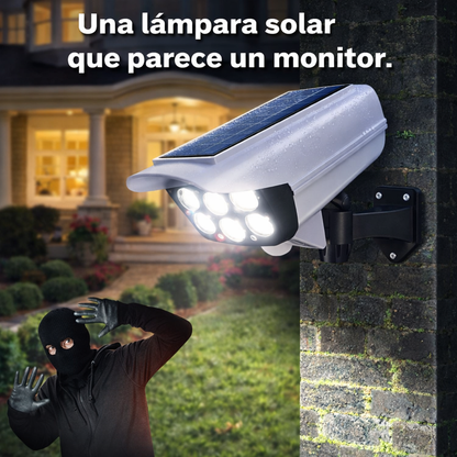 FOCO LED SOLAR TIPO CÁMARA + ENVÍO GRATIS