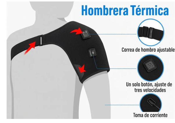Hombrera Térmica 3 Niveles Calor