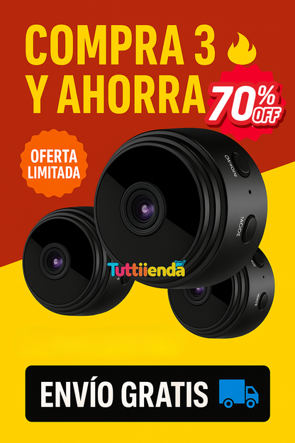 Mini Cámara de Seguridad 1080p – Vigila tu Hogar desde el Celular