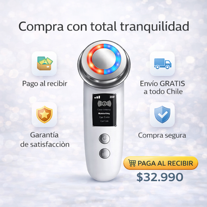 ✨ Masajeador Facial Reafirmante con Calor GlowLift Pro – Piel más firme y luminosa desde la primera sesión