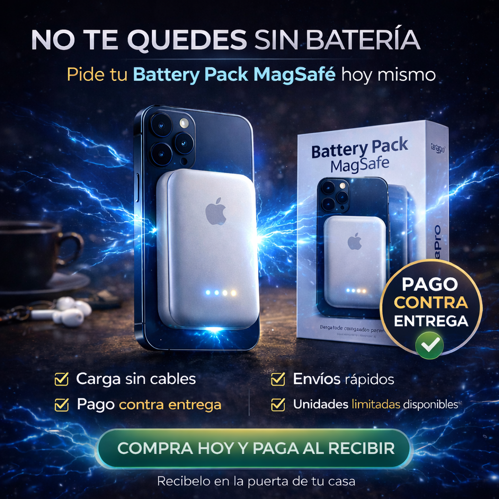 🔋 Battery Pack MagSafe 10000 mAh - Carga sin cables en segundos