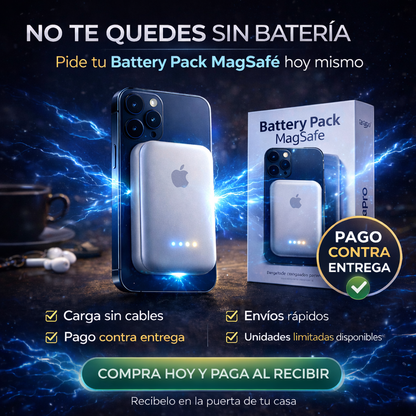 🔋 Battery Pack MagSafe 10000 mAh - Carga sin cables en segundos