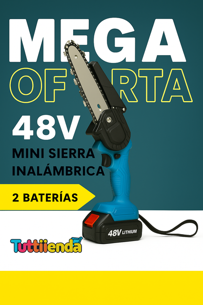 MINI SIERRA INALÁMBRICA + 2 BATERIAS 48v