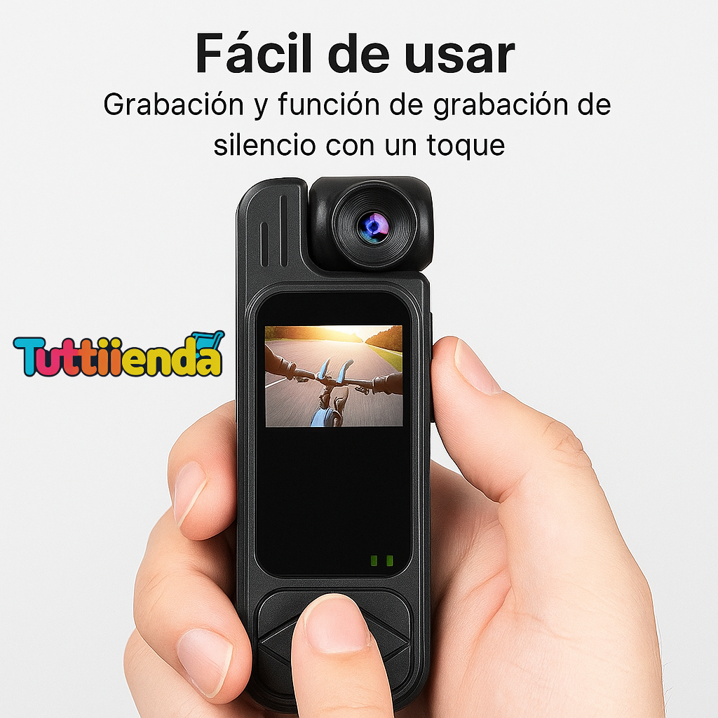 Videocámara Corporal 1080p Con Pantalla