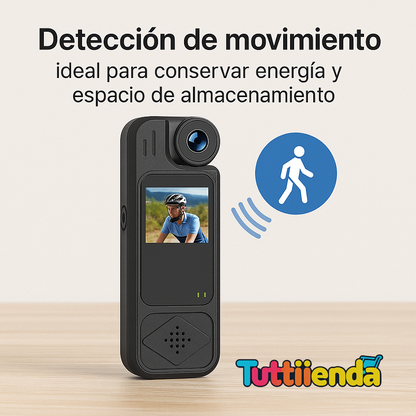 Videocámara Corporal 1080p Con Pantalla