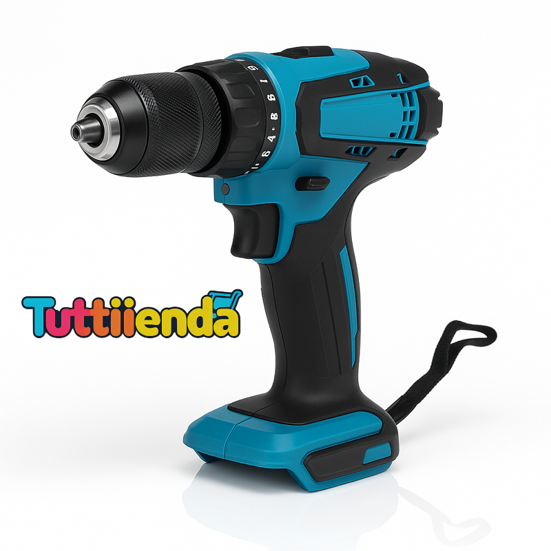 Taladro Inalámbrico de Impacto 48V con 2 Baterías + Kit 24 Accesorios