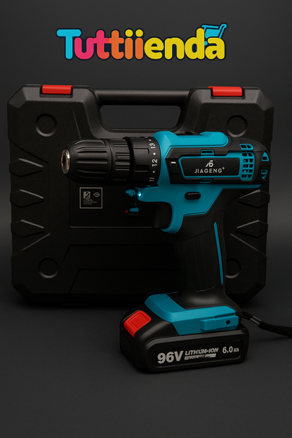 Taladro Inalámbrico de Impacto 48V con 2 Baterías + Kit 24 Accesorios