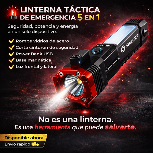 Linterna Táctica 5 en 1 + Envio gratis