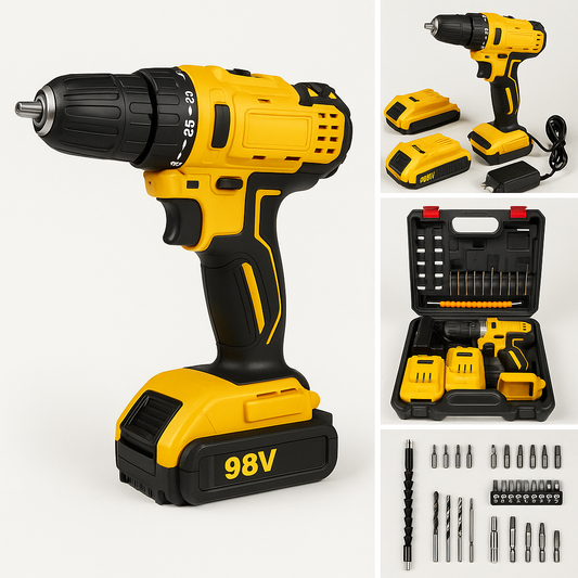 Taladro 98V de Impacto 🔧 Potencia Profesional, Precio Oferta