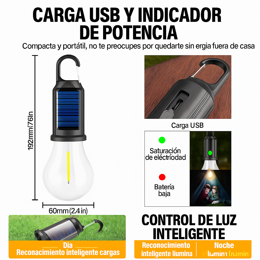 Ampolleta Solar "2x1 + 50% Off" ✅